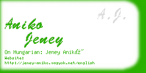 aniko jeney business card